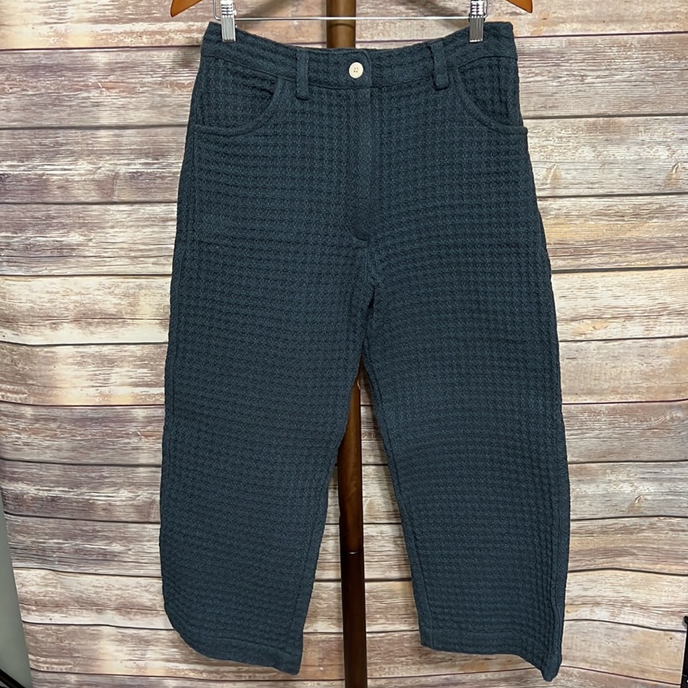 soluna collective wide leg waffle pants